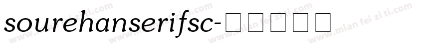 sourehanserifsc字体转换