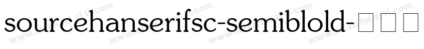 sourcehanserifsc-semiblold字体转换