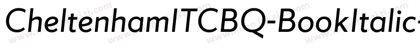 CheltenhamITCBQ-BookItalic字体转换