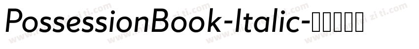 PossessionBook-Italic字体转换