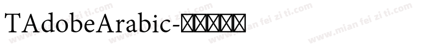 TAdobeArabic字体转换
