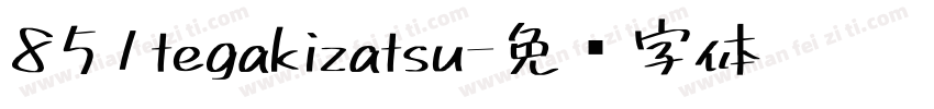 851tegakizatsu字体转换