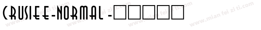 Crusiee-Normal字体转换
