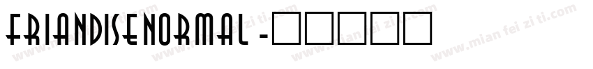 FriandiseNormal字体转换