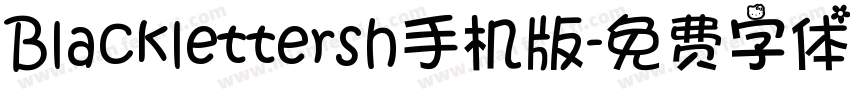 Blacklettersh手机版字体转换