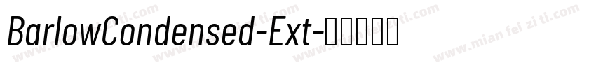 BarlowCondensed-Ext字体转换