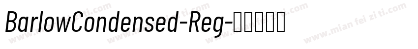 BarlowCondensed-Reg字体转换