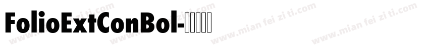 FolioExtConBol字体转换