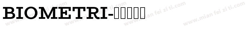 BIOMETRI字体转换