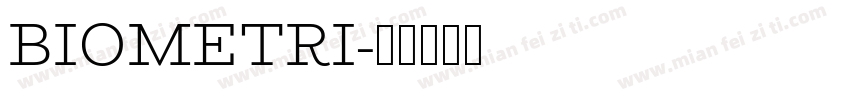 BIOMETRI字体转换