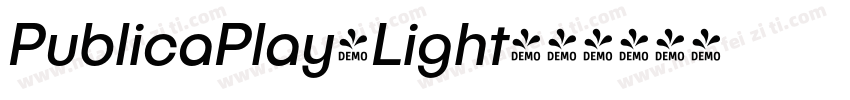 PublicaPlay-Light字体转换