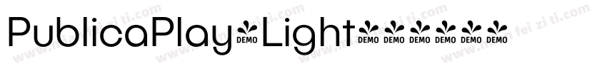 PublicaPlay-Light字体转换