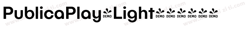 PublicaPlay-Light字体转换