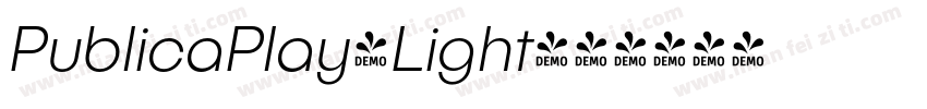 PublicaPlay-Light字体转换