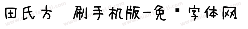 田氏方笔刷手机版字体转换