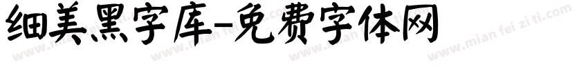 细美黑字库字体转换