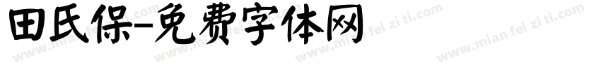 田氏保字体转换