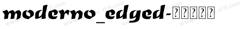 moderno_edged字体转换