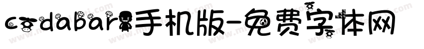 codabar1手机版字体转换