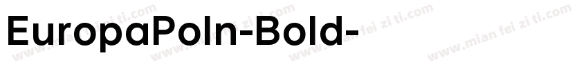 EuropaPoln-Bold字体转换