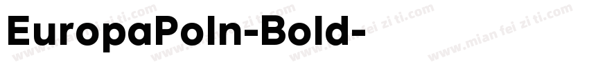 EuropaPoln-Bold字体转换