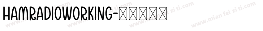 HamRadioWorking字体转换