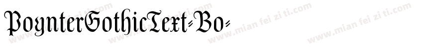 PoynterGothicText-Bo字体转换