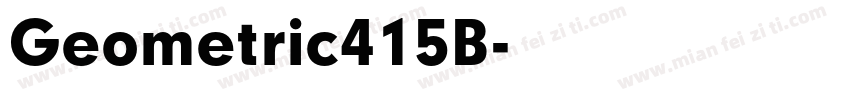 Geometric415B字体转换