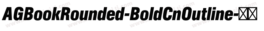 AGBookRounded-BoldCnOutline字体转换