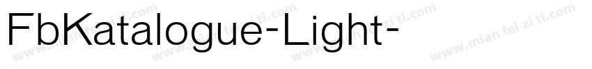 FbKatalogue-Light字体转换