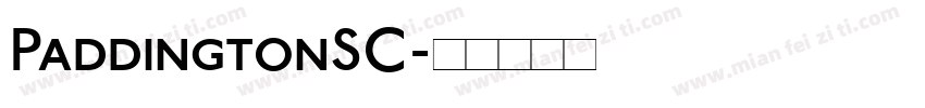 PaddingtonSC字体转换