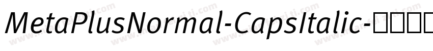 MetaPlusNormal-CapsItalic字体转换