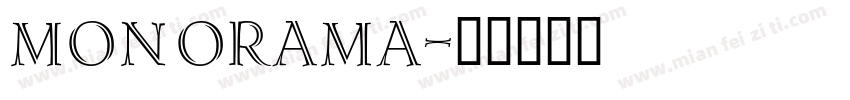 Monorama字体转换