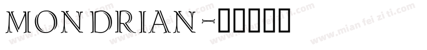 mondrian字体转换