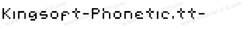 Kingsoft-Phonetic.tt字体转换