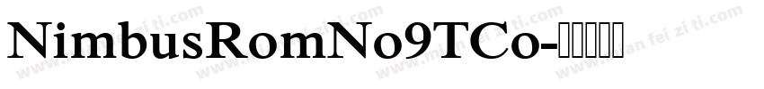 NimbusRomNo9TCo字体转换