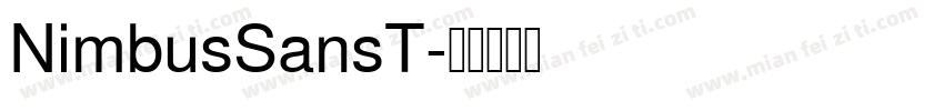 NimbusSansT字体转换