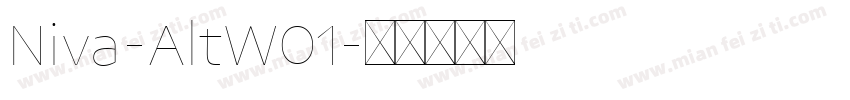 Niva-AltW01字体转换