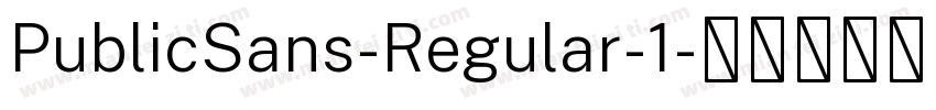 PublicSans-Regular-1字体转换