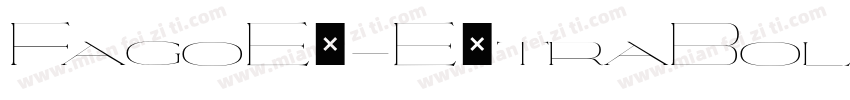 FagoEx-ExtraBoldItalicCaps字体转换