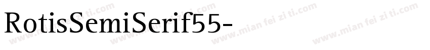 RotisSemiSerif55字体转换