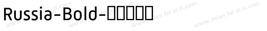 Russia-Bold字体转换