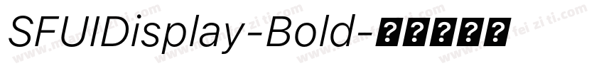 SFUIDisplay-Bold字体转换