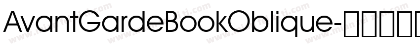 AvantGardeBookOblique字体转换