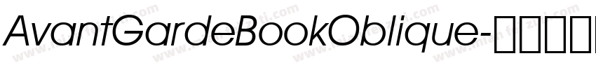 AvantGardeBookOblique字体转换