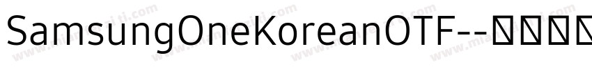 SamsungOneKoreanOTF-字体转换