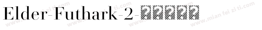 Elder-Futhark-2字体转换