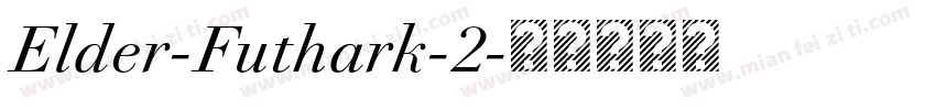 Elder-Futhark-2字体转换