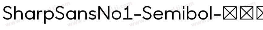 SharpSansNo1-Semibol字体转换