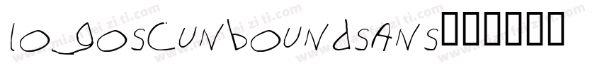 logoscunboundsans字体转换